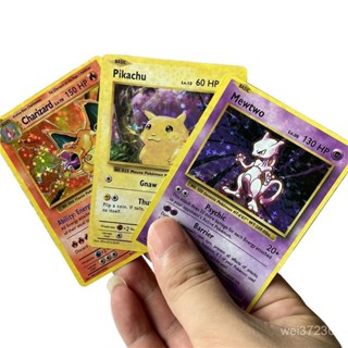 【小蜜】卡牌 寶可夢卡牌 神奇精靈寶可夢初代閃卡噴火龍皮卡丘超夢寶貝英文卡牌 寶可夢卡片 寶可夢牌組 寶可夢 PTCG