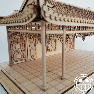 *模型 建築*中國微景觀拼裝中式古風戲臺房屋國風diy手工製作古建築模型材料