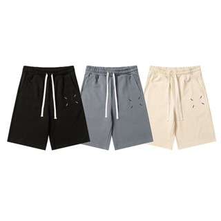 【丹丹百貨】高版本MM6馬吉拉字母刺繡四角標logo短褲夏季寬松休閑男女五分褲35