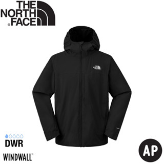 【The North Face 男 防風防潑水連帽外套 AP《黑》】89ZN/防風外套/衝鋒衣/軟殼外套/風雨衣