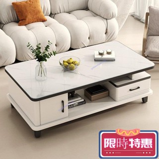 【鑫寅國際】臺灣經銷商輕奢茶幾傢用小戶型收納桌子客廳電視櫃組閤現代玻璃桌麵置 茶幾 輕奢茶幾 巖闆茶幾 現代茶幾 簡約茶