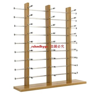 新款木質眼鏡展示架太陽鏡展示貨架墨鏡風鏡眼鏡道具6.5CM大間隔