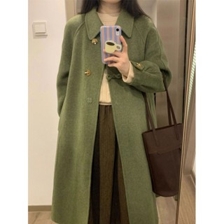 【毛呢大衣】呢子大衣女 2024年秋冬季新款 毛呢外套 高階感 小個子赫本風 韓係加厚
