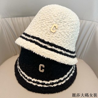 麗莎大碼加絨帽子 秋冬保暖帽子黑色漁夫帽女秋冬季日系百搭保暖護耳大頭圍針織帽顯臉小毛絨帽子