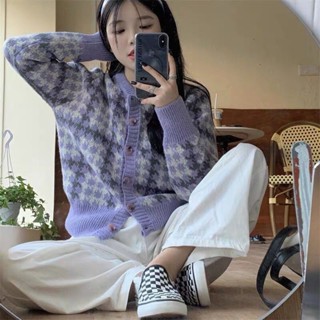 Meet.You.小香風針織開衫軟糯毛衣女秋季新款韓係溫柔短款針織開衫外套