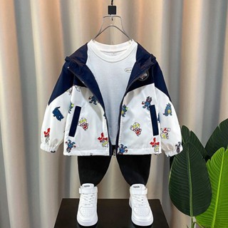 【臺灣-出貨】經典奧特曼衣服男童外套2025新款洋氣寶寶春秋裝上衣兒童衝鋒衣潮