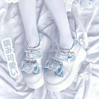 YES服飾 瑪麗珍鞋 樂福鞋 Jennie穿搭 甜美洛麗塔鞋圓頭可愛少女Lolita鞋日係鬆糕厚㡳增高馬卡龍單鞋女