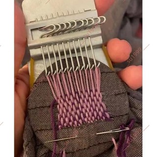 6.5廠商 特惠下殺#新款小型編織機工具 DARNING手工個性木質編織器 迷你版織布機 毛線編織器 編織器 手搖編織器