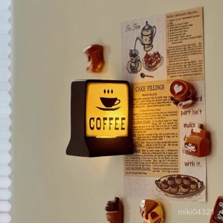 💥臺灣出貨💥美式咖啡小店coffee磁吸咖啡燈咖啡機裝飾 咖啡擺件 迷你咖啡燈 咖啡裝飾 露營小夜燈 酒吧迷你小燈