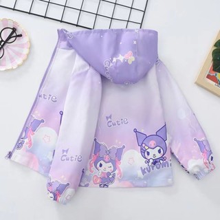 ☁小雲朵☁女童外套新款女孩女寶寶連帽外套春秋童裝兒童上衣洋氣庫洛米