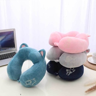 🔥cc精品小屋 旅行枕/眼罩 卡通動物U型枕靠枕立體駝峰頸椎枕頭辦公室午睡枕旅行飛機護頸枕