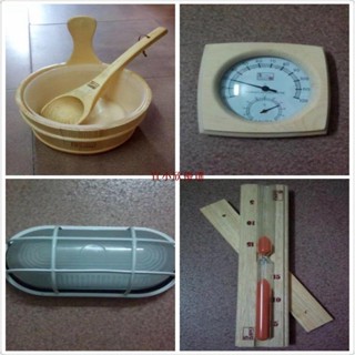 桑拿爐沐浴小桶桑拿木桶木勺桑拿灑水木桶勺子套裝-宜小欣優選