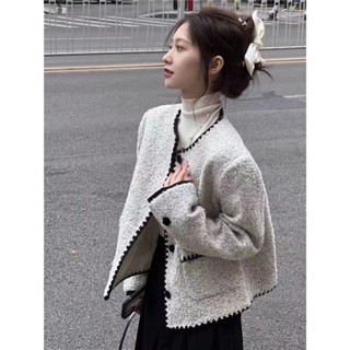 【SARA】法式小香風短款外套女春秋2025新款高階名媛氣質小個子冬季高階感