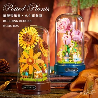 永生花積木 積木花朵 嚮日葵積木 永生花拔劍 積木 lego 樂高 相容樂高 永生花 嚮日葵 玫瑰花積木 DIY永生花