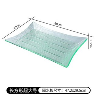 亞克力刺身盤魚生冰盤三文魚龍蝦冰盆象拔蚌海鮮拼盤日韓料理盛器鴻達生活館