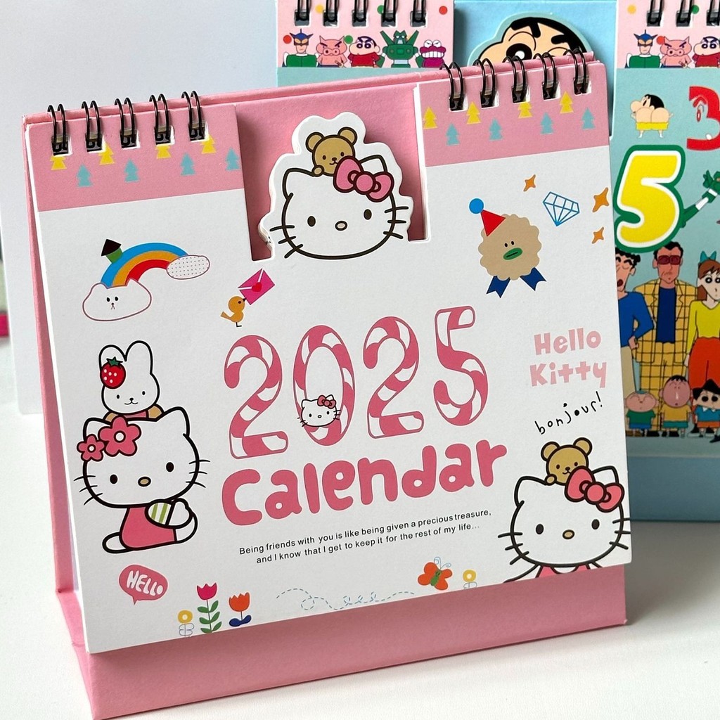 2025臺歷✨2024新款臺歷HelloKitty美樂蒂可愛臺式日歷卡通閨蜜禮物女新年掛樂樂開旗艦店