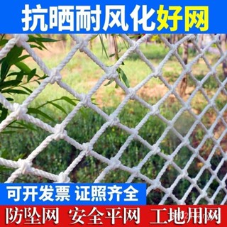 🔥臺灣出貨🔥安全網建築工地外架平網防墜網國標阻燃網兜網家用樓梯防護繩網