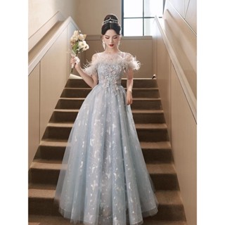 晚禮服裙女2024新款超仙優雅氣質生日成人禮宮廷風公主裙藝考顯瘦