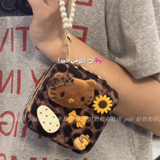 【❤臺灣發貨🔥】可愛掛件 首飾盒🎀 Kitty豹紋首飾盒來啦!ins新款自制大容量戒指耳環項鏈收納盒便攜