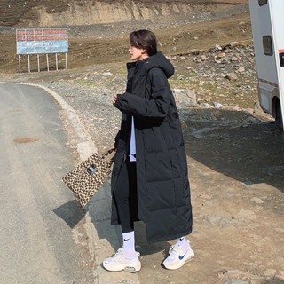 免運 臺灣出貨 長羽絨外套 羽絨外套女 麵包服外套 冬季外套女 羽絨大衣 羽絨棉服女冬裝韓版過膝棉襖超長款到腳踝學生棉衣