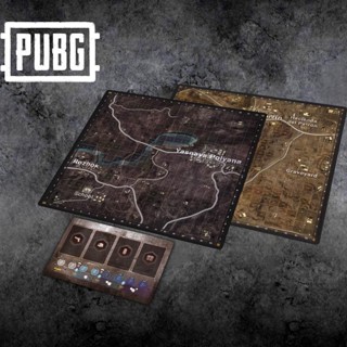 【安妮桌遊】PUBG 桌遊牌墊 吃雞牌墊 雙面地圖