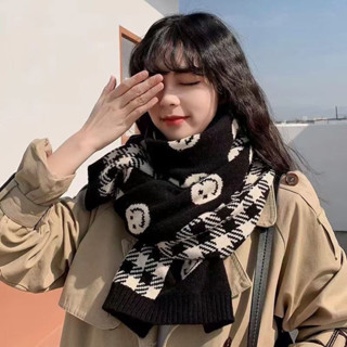 Lam 圍巾 絲巾 披肩圍巾女冬款網紅韓版學生毛線針織ins軟妹少女心可愛日系保暖圍脖