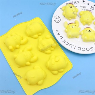 6腔pom Pom Purin矽膠蛋糕模具巧克力布丁模具嬰兒年糕零食工具香薰石膏手工皂模具DIY烘焙模具工具
