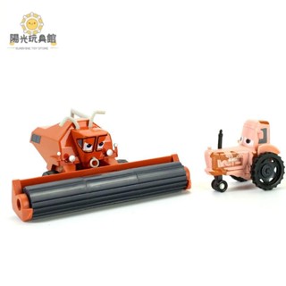 ❤汽車模型 1:64合金車汽車總動員賽車合金玩具模型聯合收割機弗蘭克FRANK拖拉機小牛禮物擺件 模型車
