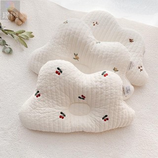有贈品 嬰兒枕 防偏頭糾正頭型韓國嬰兒刺繡純棉定型枕頭兒童圓頭透氣抗蟎可機洗