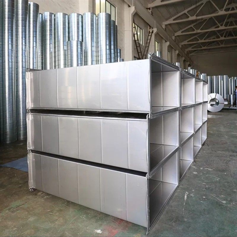 訂製·熱賣共板法蘭風管不銹鋼矩形風管通風管道廠消防排煙風管方形鍍鋅風管