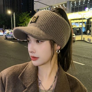 🚚新品特價🚚【精選】帽子女秋冬空頂毛線鴨舌帽韓版ins潮時尚戶外女士棒球帽針織帽女
