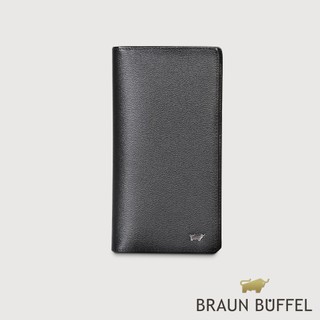 【BRAUN BUFFEL】波索-A 15卡兩折長夾-黑色(德國小金牛台灣總代理)/BF519-631-BK