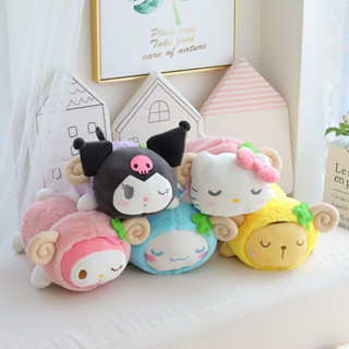 可愛抱枕🎀 夏季新款卡通趴羊抱枕公仔午睡枕小惡魔公仔毛絨玩具趴趴枕