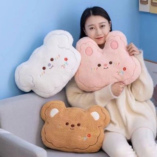 Lam💕抱枕 靠墊 卡通抱枕 網紅ins風抱枕修勾靠枕靠包兔子沙發毛絨靠墊小白狗圓形床頭飄窗