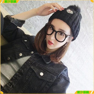 👓近視眼鏡👓圓形箭頭近視眼鏡 韓版素顔大粗框近視眼鏡 有度數無度數眼鏡 鍍藍膜近視眼鏡 近視眼鏡 眼鏡