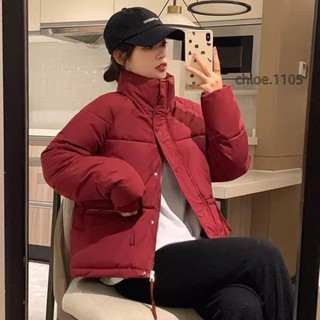 【免運】韓版穿搭都市風範簡約氣質短款立領麵包服 冬季新款 女 小個子 寬鬆顯瘦 加厚保暖 時尚百搭 長袖外套麵包棉服 潮
