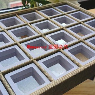 套裝內含pe薄膜盒文玩翡翠玉石收納展示託盤擺攤直播用透明珠寶箱