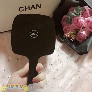 ✨阿信【客製化】【化妝鏡子】小香化妝鏡 手持女網紅 手拿手柄鏡 訂製logo 美容院牙科便攜 隨身鏡子
