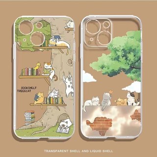 【手機殼iphone】夏天小清新透明蘋果15/14/13/12/11手機殼xs軟殼xr防摔7/8plus火