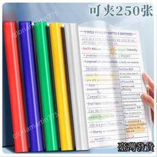 臺灣發貨SUIYI檔案夾 特大抽杆拉桿夾 a4加厚加寬大容量透明插頁 書皮夾20