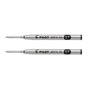 Pilot 超細油性原子筆筆芯 0.5 毫米黑色 BRFN-30EF-B 2 件套 日本直送