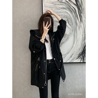【VV】 時髦收腰顯瘦風衣女中長款2025年春秋新款百搭氣質英倫風外套修身