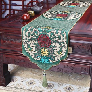 桌墊 隔熱墊 桌巾 桌布 禪意桌墊 古典桌布 新中式桌旂古典 中國風餐桌茶幾玄關櫃電視櫃長條布 床旂 蓋巾布 神明桌桌布