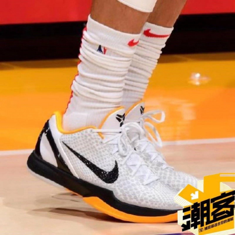 韓國代購NK Kobe 6 Protro "White Del Sol" 季後賽 科比6代 男子實戰籃球鞋