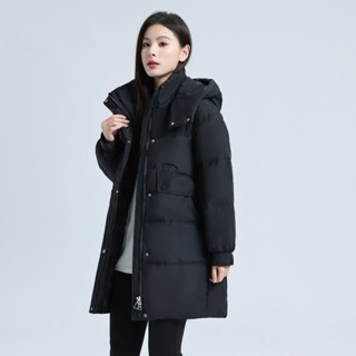 女生外套 保暖外套 棉外套 厚外套 冬季外套 羽絨棉服女 中長版外套 舒適 大尺碼外套 棉襖 加厚棉衣 女裝 防風外套