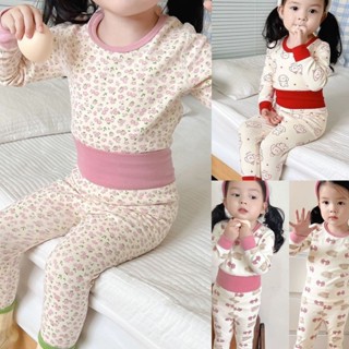 果果🎀【現貨速達~】童裝 女童家居服 長袖套裝 居家服套裝 秋衣秋褲 純棉保暖衣