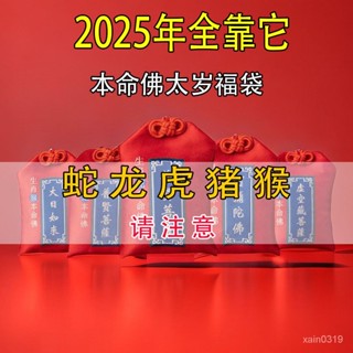🙏🏻鎮瀾宮 過爐 開光🙏🏻2025太嵗屬蛇虎猴豬龍 平安福袋 太歲錦囊 十二生肖守護神 本命年男女平安犯錦囊包福袋 PA