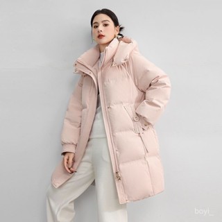 臺灣出貨 免運 麵包外套女 羽絨外套女 加厚保暖中長款羽絨棉服女2024年冬季新款韓版可拆卸帽寬鬆外套潮 HSJJ