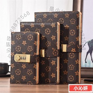 熱賣🔥A5A6密碼本B5帶鎖筆記本商務辦公可愛記錄本學生日記本複古記事本 復古加密筆記本 辦公用品文具個人日記