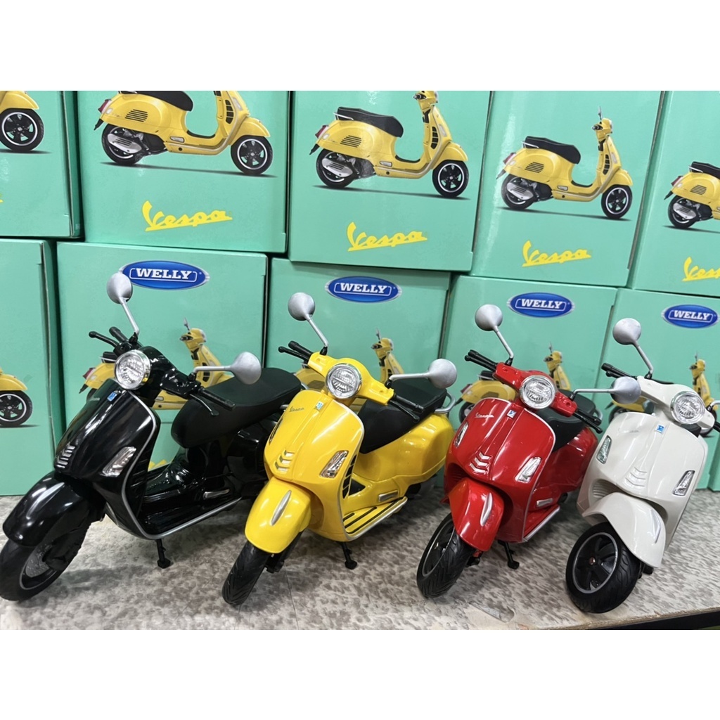 玩具村 1:12 VESPA GTS Super 偉士牌 威利 1/12 模型車 WELLY 1/12